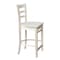 International Concepts 36 in. x 36 in. Square Top Pedestal Table  With 4 Counter Height Stools Set of 5 K-3636TP-11B-S6172-4 - alternate 2